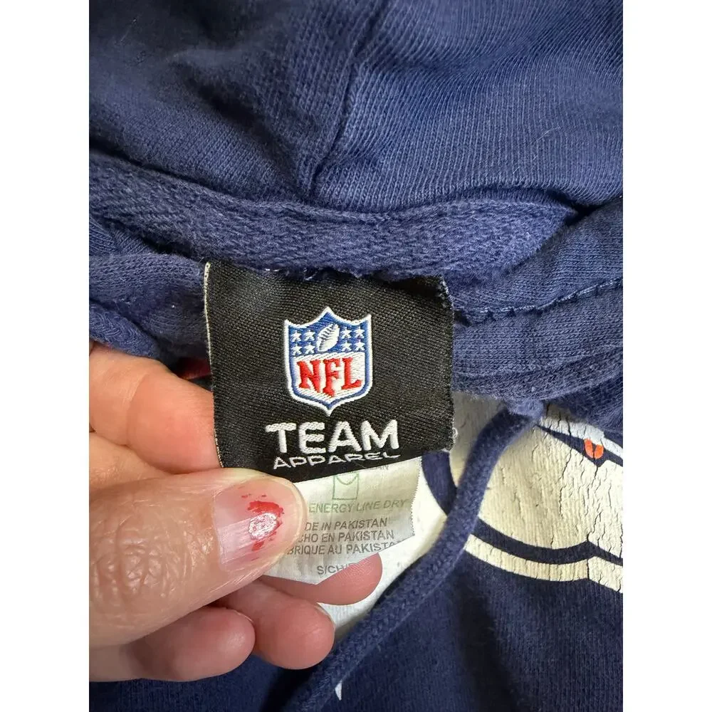 NFL Team Apparel Denver Broncos Pullover Hoodie